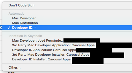 Mac developer id