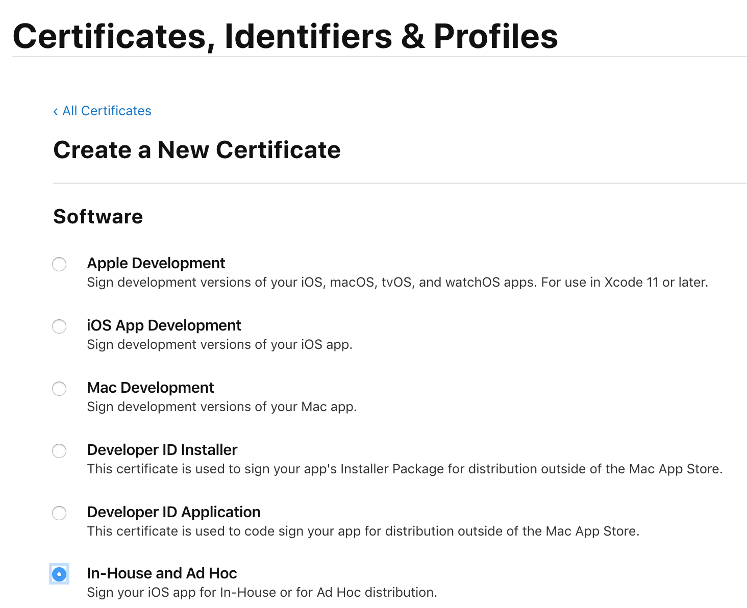 Mac app distribution vs developer id application form
